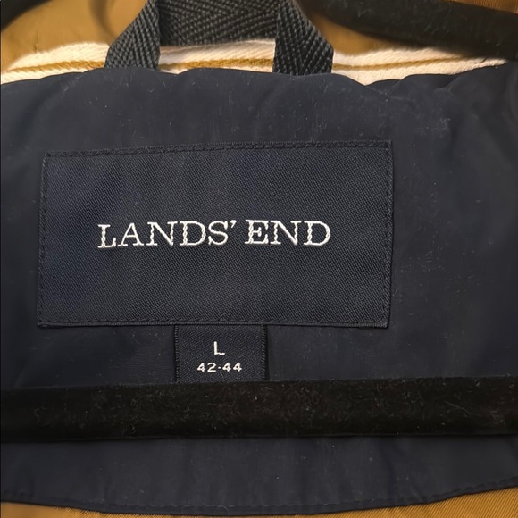 Lands’ End Navy Parka Winter Coat - Picture 3 of 8